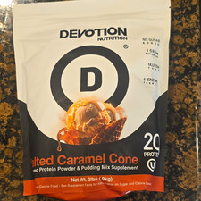 Devotion Nutrition Protein Powder & Pudding Mix Salted Caramel Cone 2 lb picture