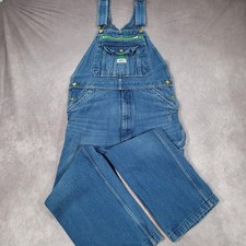 Liberty Overalls Mens 32x30 Blue Bib Carpenter Utility Workwear Short Hemmed picture