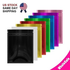4CustomPrint Smell Proof 3.5g Mylar Bags Zip Seal Lock Resealable Pouch picture