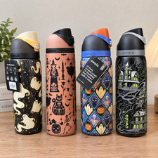 Owala Spooky Social 24/32oz Freesip Stainless Steel Water Bottle Halloween picture