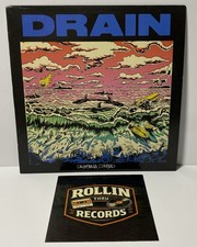 DRAIN • California Cursed • LP White Blue Pink Splatter Vinyl REV182 Hardcore picture