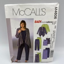 McCall's Sewing Pattern M4606 Womens Size 18W-24W Wardrobe Jacket Dress Skirt picture