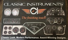 Classic Instruments Classic White Series 5-Gauge Set Mustang 67-68 w/  picture