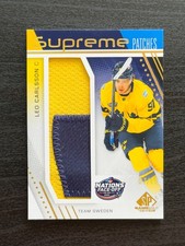 2025-26 SP Game Used Leo Carlsson 4 Nations Face-Off Supreme Patches /15 picture