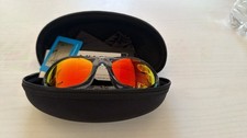 Oakley Monster Dog Tech 00s Polarized Sunglasses Clear Gray Transparent Frame picture