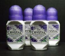 4 Pack Crystal Body Deodorant Natural Deodorant Roll-On Lavender 2.25 fl oz New picture