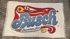 Vtg. Anheuser 1970s 60s  GROOVY Busch Bavarian Beer Sign BEACH TOWEL Psychedelic picture