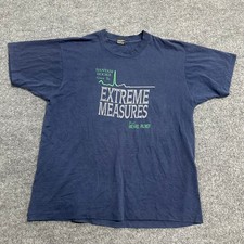 Screen Stars T Shirt Mens XL Blue Extreme Measures Michael Palmer USA Vintage picture
