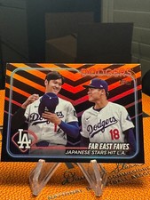 2024 TOPPS FAR EAST WAVES SHOHEI OHTANI YOSHINOBU YAMAMOTO CARD #US13 picture