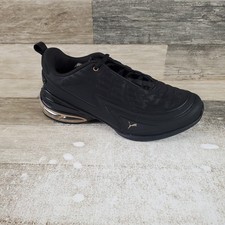 PUMA Meza Women Shoes Sz 8.5 Athletic Running Black Mesh Low Top Lace Up Sneaker picture
