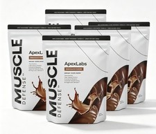 5packs New Apex Labs Muscle Defense Chocolate Flavor- 8.57 OZ - EXP 2027 picture