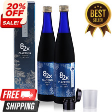 82X Classic Placenta The Original #1 Liquid Marine Collagen Placenta Drink 2Pack picture