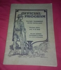 1909 Toledo Ohio Military Tournament Program UNITED STATES ARMY great photo book picture