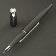Authentic Vintage Montblanc 220 Chrome Trim 14K White Gold B Piston Filler Pen picture