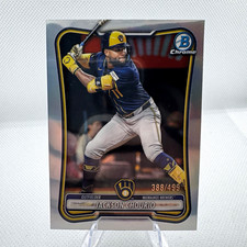 2026 Bowman Chrome Jackson Chourio #19 Refractor /499 Brewers picture