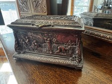 Finely Chased Silvered Bronze Jewelry Box – Napoleon III Era (c. 1860–1880) picture