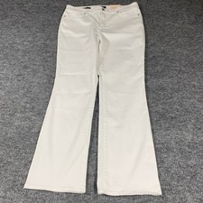 NYDJ Marilyn Straight Jeans Womens 16 White Lift Tuck Technology 36x32 High Rise picture