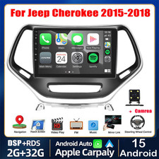 Android 15 Apple CarPlay Car Stereo Radio GPS Navi For Jeep Cherokee 2015-2018 picture