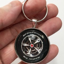 Vintage Pontiac PMD Center Cap Rally Wheel TA Radial Keychain Reproduction picture