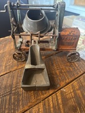 Antique Kenton Jaeger Cement Mixer Vintage Farm Toy Cast Iron  picture