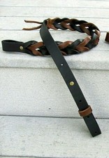 Handmade Braided Leather Rifle / Shotgun Sling picture