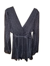 TORRID 3X (22-24)  Party Dress  Black And Metalícela Silveria New Plus Size picture