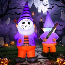 5FT Inflatable Horror Gnome Halloween Yard Decorations Inflatable Outdoor Lawn picture