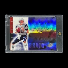 TOM BRADY RAINBOW FOIL SP HOLO BLUE CARD 2006 Upper Deck SPX - Patriots picture