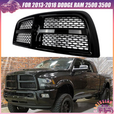 Gloss Black Grille For 2013-2018 Dodge Ram 2500 3500 Laramie Tradesman Big Horn picture