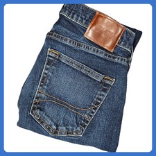 Hollister Slim Straight Epic Flex Jeans Mens 29x32 Dark Wash Denim Distressed picture