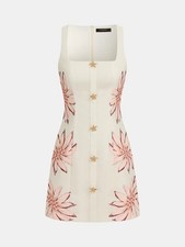 Commense Floral Mini Dress With Starfish Buttons picture
