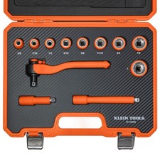 Klein Tools 47110INS 12-Piece Insulated Ratchet & Socket Set 3/8 in. picture