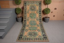 Ushak Hand Knotted Living Room Rug, ushak rug Brown Traditional Rug, 4.2 x 10.5 picture