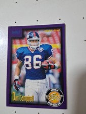 1999 Score Supplemental DAN CAMPBELL Rookie RC Giants S-45 Lions Head Coach  picture