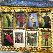 Upper Deck 2001 Tiger's Tales Tiger Woods/Sergio Garcia 8 Card Lot PGA Golf picture