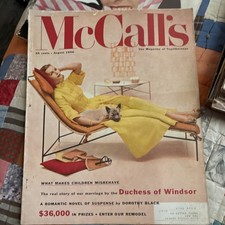 McCall's Magazine August 1956 Issue - Dorothy Black, Duchess of Windsor picture