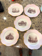 Haviland Pan-American 1901 Porcelain Decorative Plate France Round Glossy picture