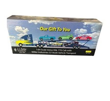 SpecCast J.J. Keller 1:64 Volvo VNL 770 Cab, Miller Multi Vehicle Transport READ picture
