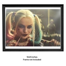Margot Robbie Signed Harley Quinn Suicide Squad 12x8 Photo COA + PSA Approved picture