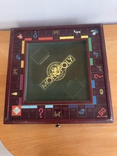 Franklin Mint MONOPOLY Gold Collector's Edition Wood Board Game 1991 picture