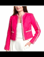 NWT CAbi In The Pink Collection Ballroom Jacket Style #6466 Pink Fuchsia Size M picture