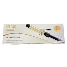 HOT TOOLS Curling Iron hair Pro Artist 24k Gold 1 1/4” Barrel NEW in box Gift picture