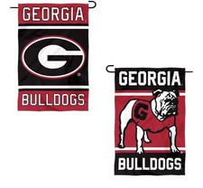 Georgia Bulldogs GARDEN FLAG 12” X 18” Bulldogs 2 Sided Premium Yard Flag picture