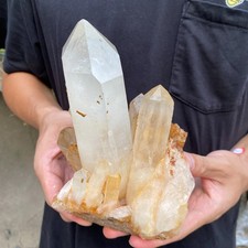 3.6lb Natural Clear White Crystal Quartz Cluster Rough Healing Specimen picture
