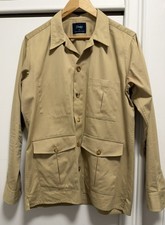 Drake's Men’s Cotton Chore Jacket Overshirt Camel Size M picture
