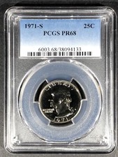 1971-S Proof Washington Quarter PCGS PR-68, Buy 3 Items, Get $5 Off picture