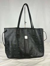 MCM Reversible Liz Shopper In Visetos Tote Black SPB-EB 372340 picture