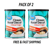 2 pack Great Value Decaf Classic Medium Roast Ground Coffee, 9.6 oz picture