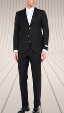 Wow $295 NWT Pal Zileri Cerimonia Men's Black Wool Suit 40R ::: SEE DETAILS 👇 picture
