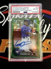 2016 Bowman Chrome Vladimir Guerrero Jr. CPA-VG Green Refractor Auto PSA 8 /99 picture